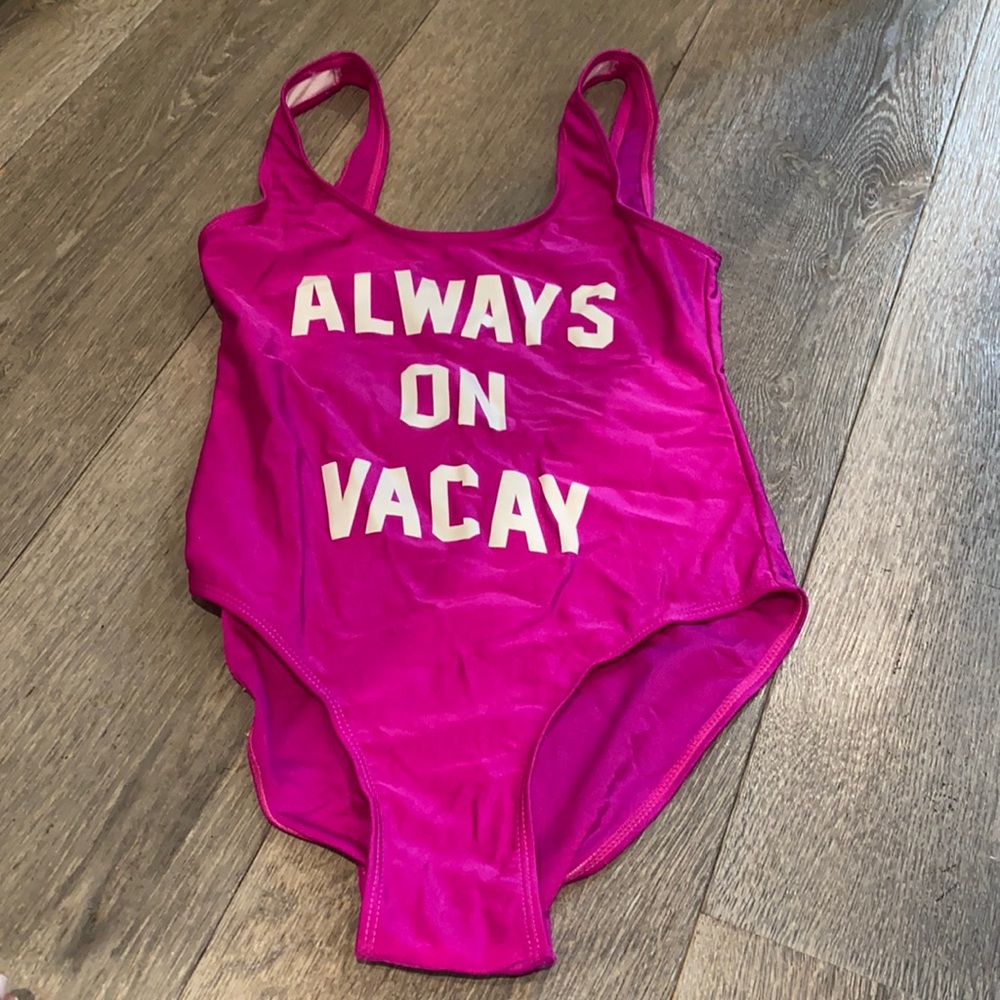 Pink one piece